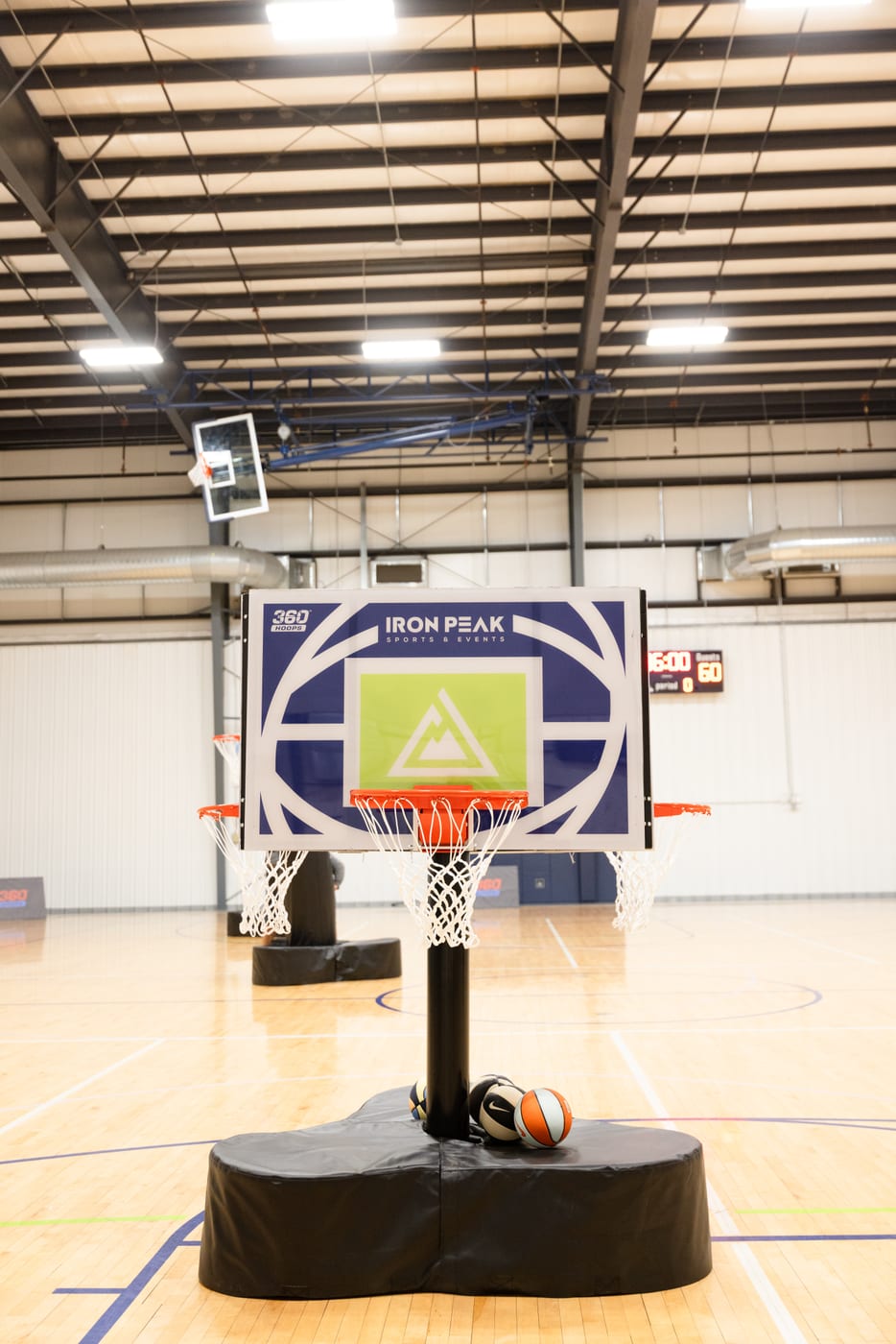 Iron Peak Sports custom 360 Hoops backboard