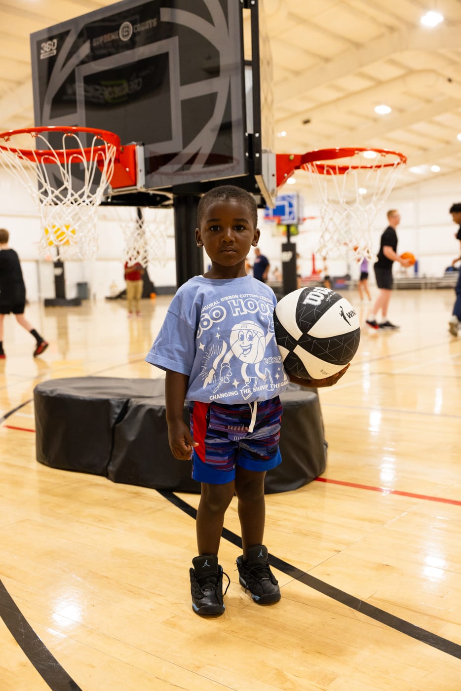 Young player at a 360 Hoops event